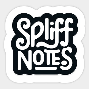 Spliff Notes Sticker